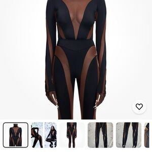 Mugler Mesh leggings